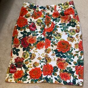 Maeve Floral Print Women's Skirt size 4